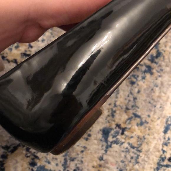 JCrew Patent Vegan Leather Bow Flats - Picture 9 of 9